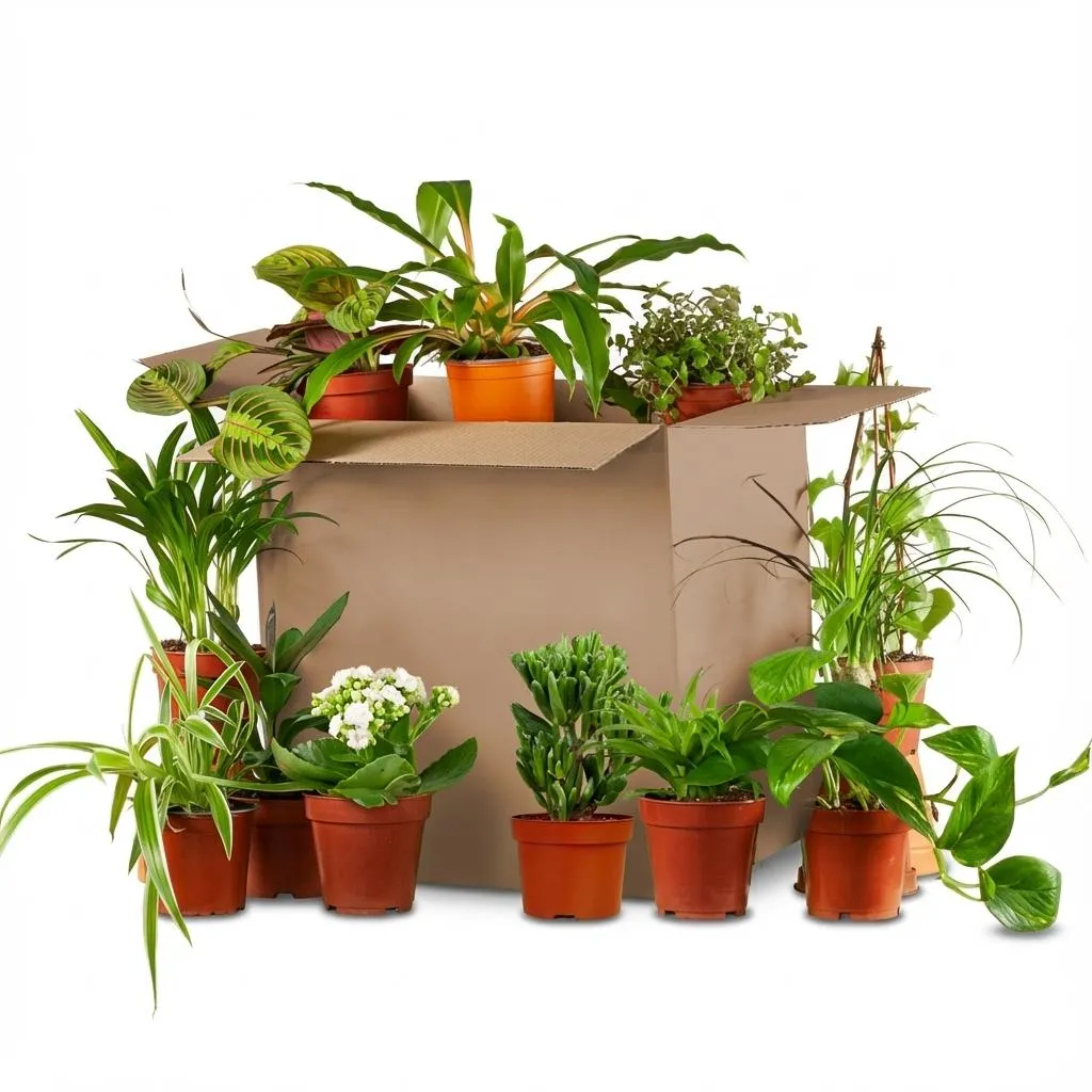 Plant and Stories Deuxième Chance box 12 plantes panier