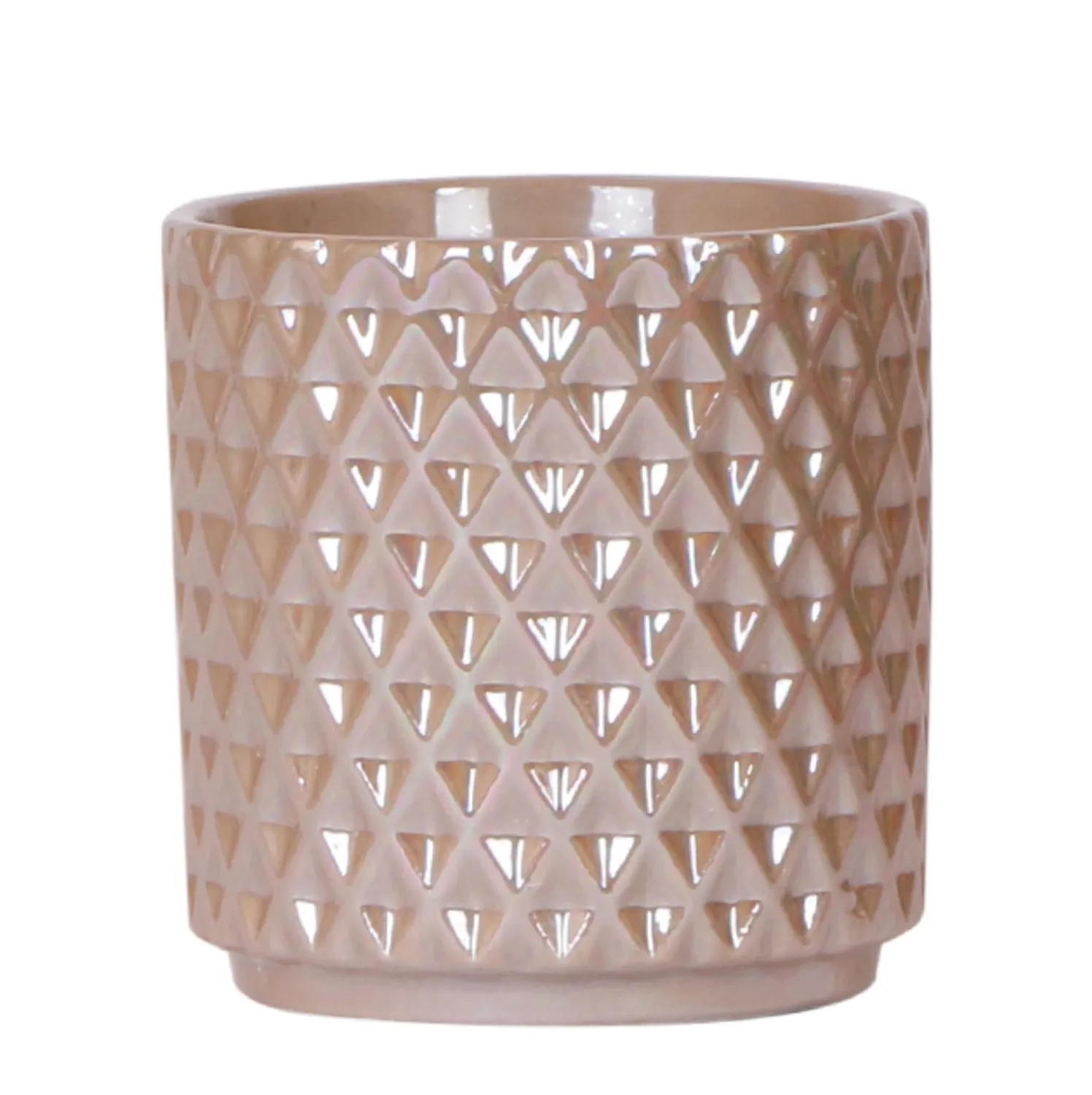 Plant and Stories Diamond Pearl cache-pot céramique 9 cm sable