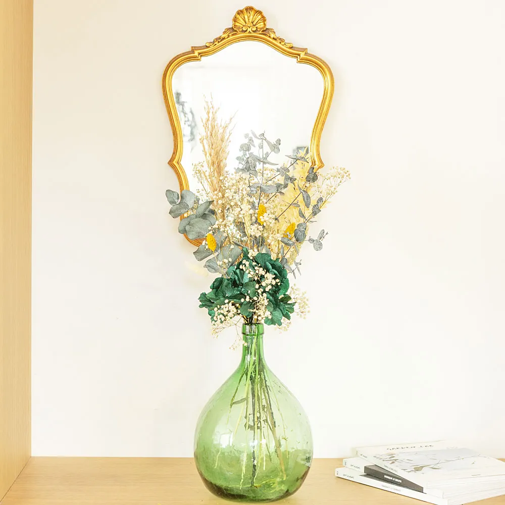 Réconciliation Végétale Jane bouquet fleurs séchées dame-jeanne vert