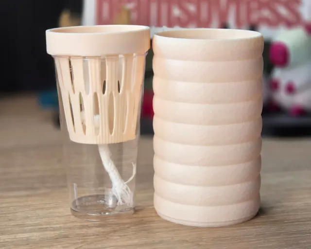 plant.ess Mini Sips set pot auto-arrosant complet 5 cm