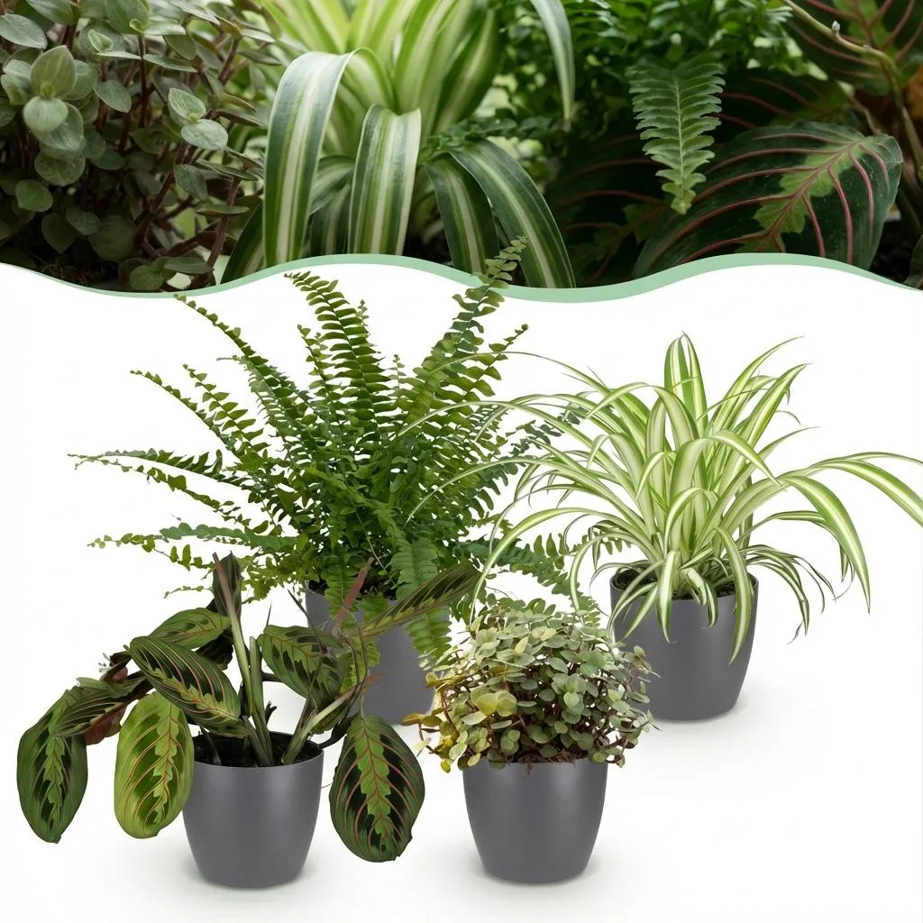 Plant and Stories Box Pet-Friendly 4 plantes pot 12cm sans cache-pot