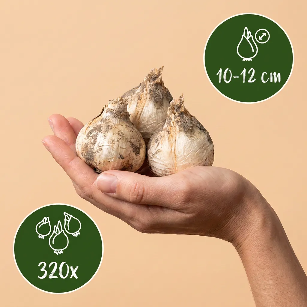 Plant and Stories Ail de Sicile Allium bulbes 40 calibre 10/12 cloche