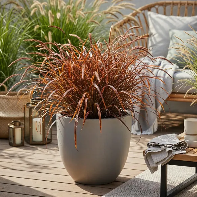 Plant and Stories Uncinia Everflame laîche rouge pot 17 cm