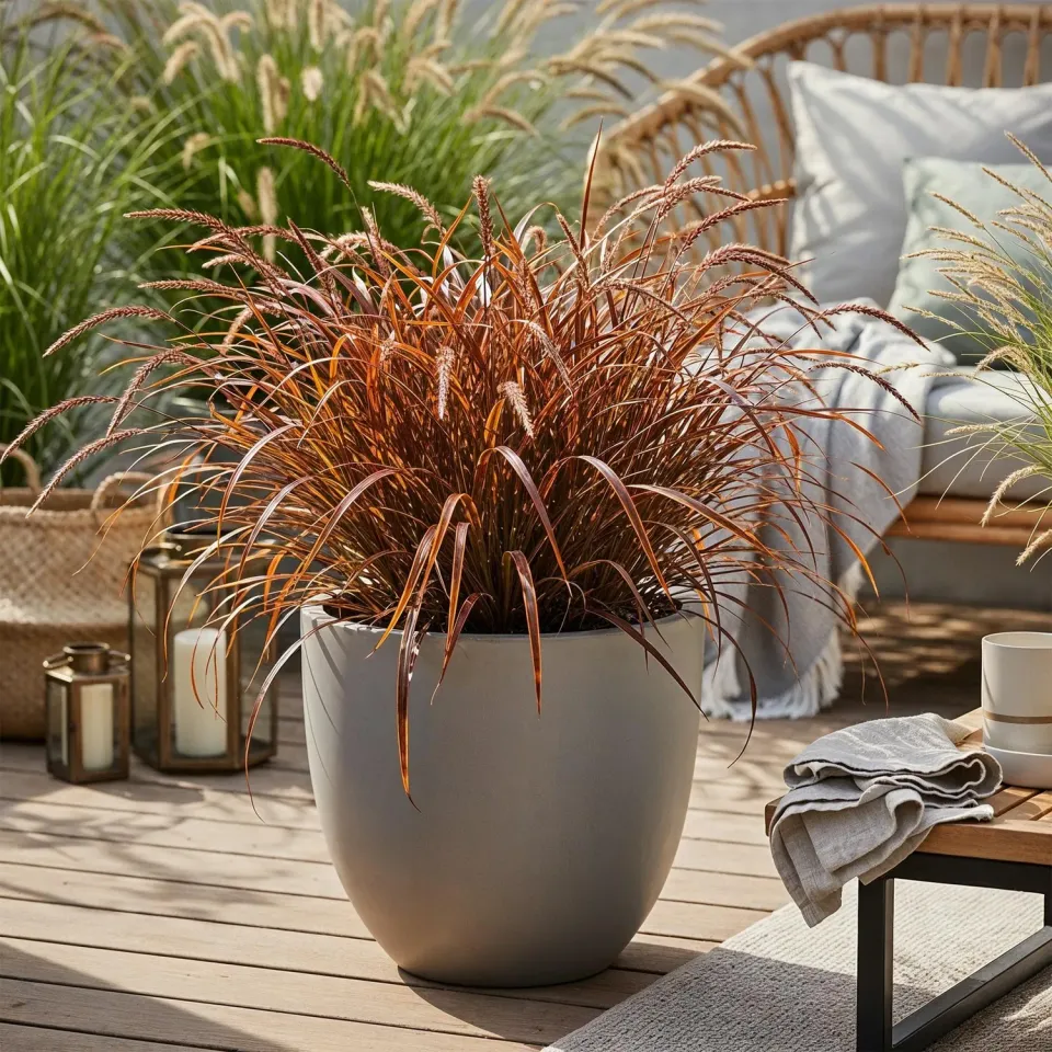 Plant and Stories Uncinia Everflame laîche rouge pot 17 cm