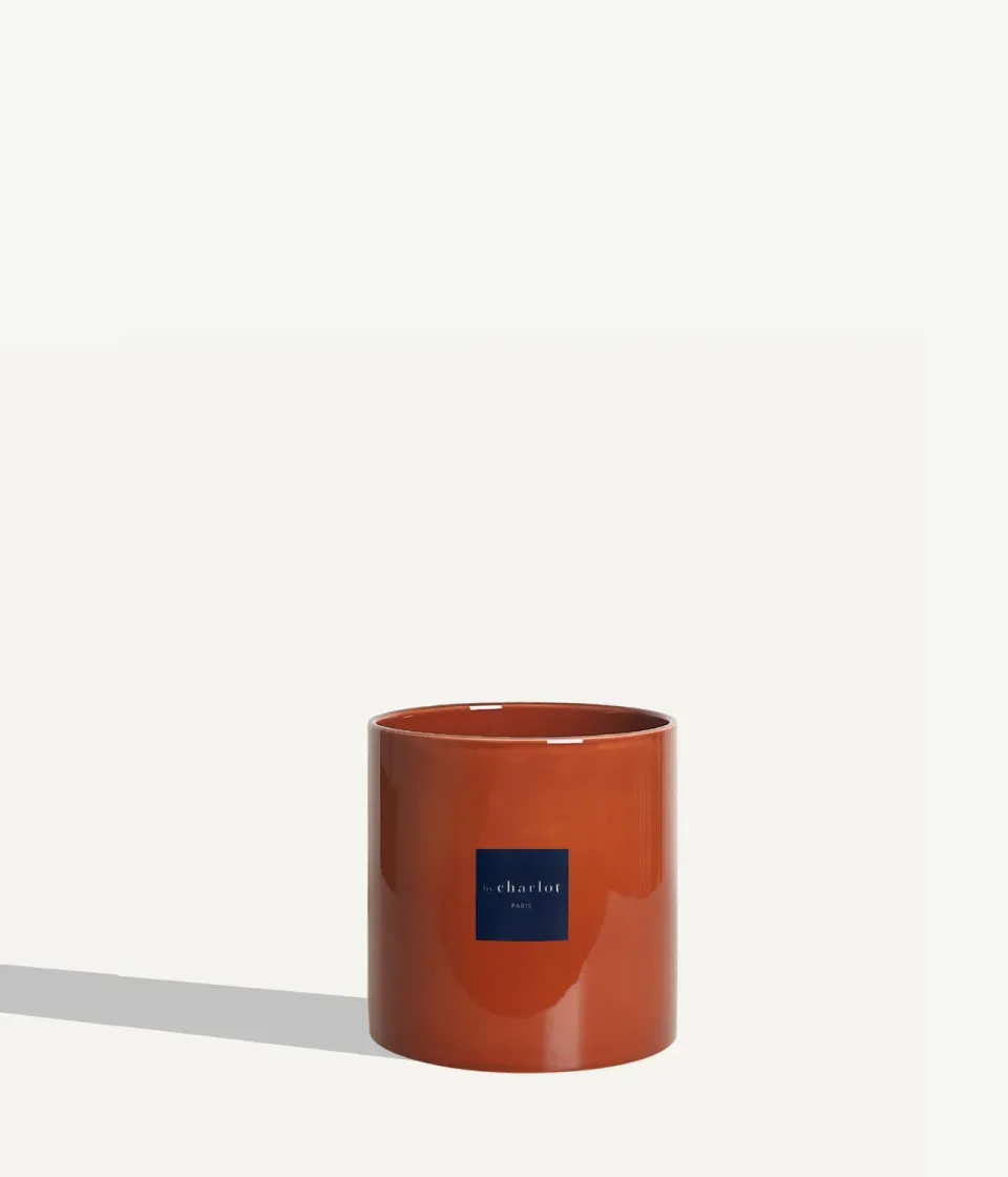 By Charlot Céramique Marron Fauve Cache-pot 14 cm