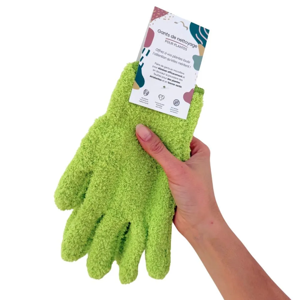 Plant and Stories Gants Nettoyage Plante Microfibre Anti-calcaire Rose