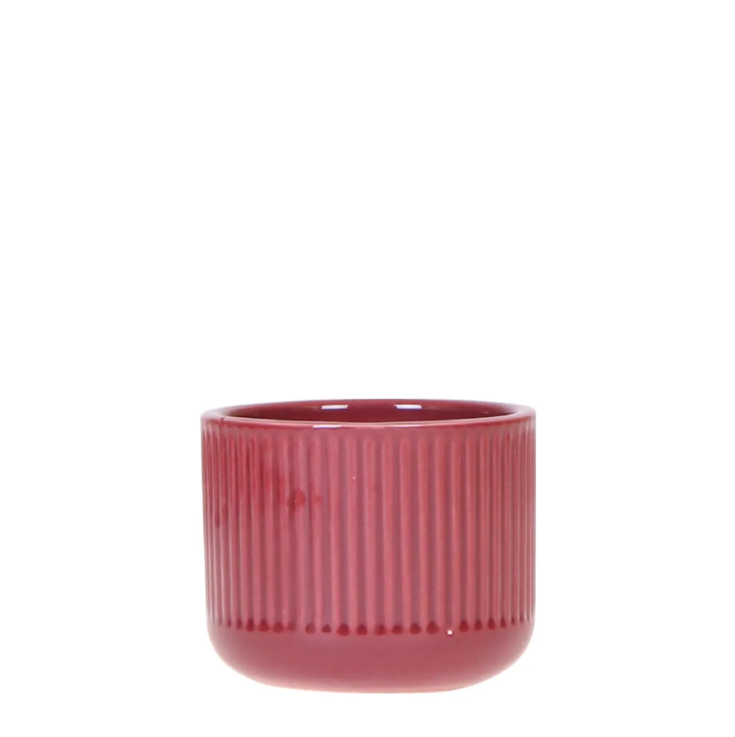 Plant and Stories Flare cache-pot céramique nervuré 9 cm vert