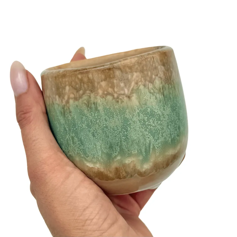 Plant and Stories Blue Lagoon cache-pot céramique 6 cm bleu