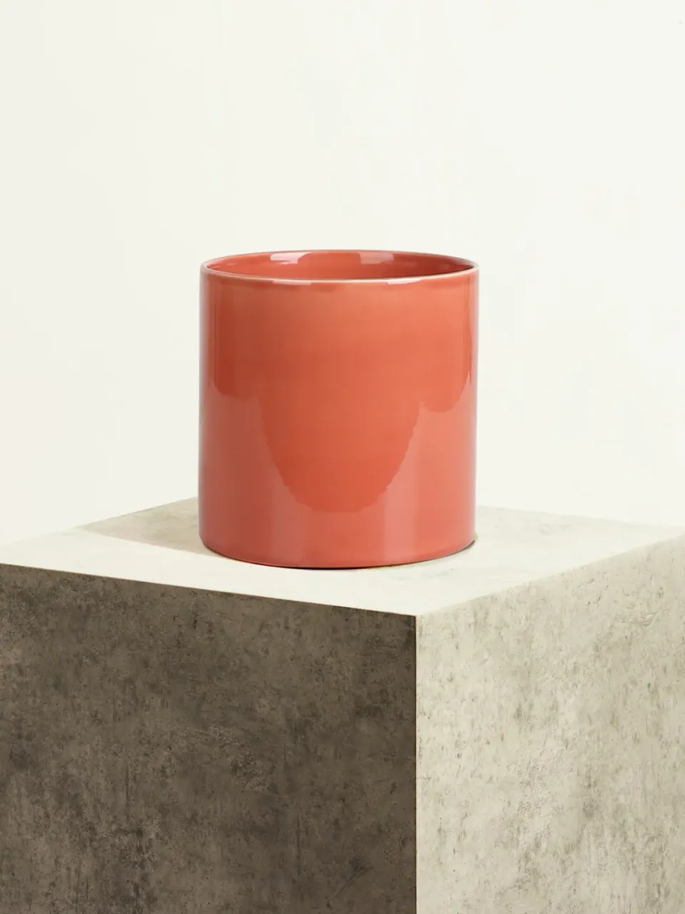 By Charlot Color Block Orange Sanguine cache-pot céramique L