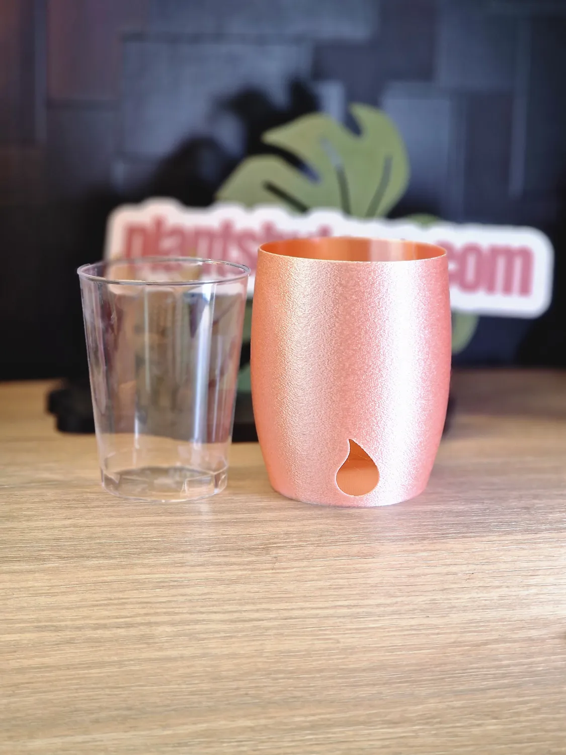plant.ess MIDI SIPS cache-pot 10x9 cm Champagne Silk imprimé 3D