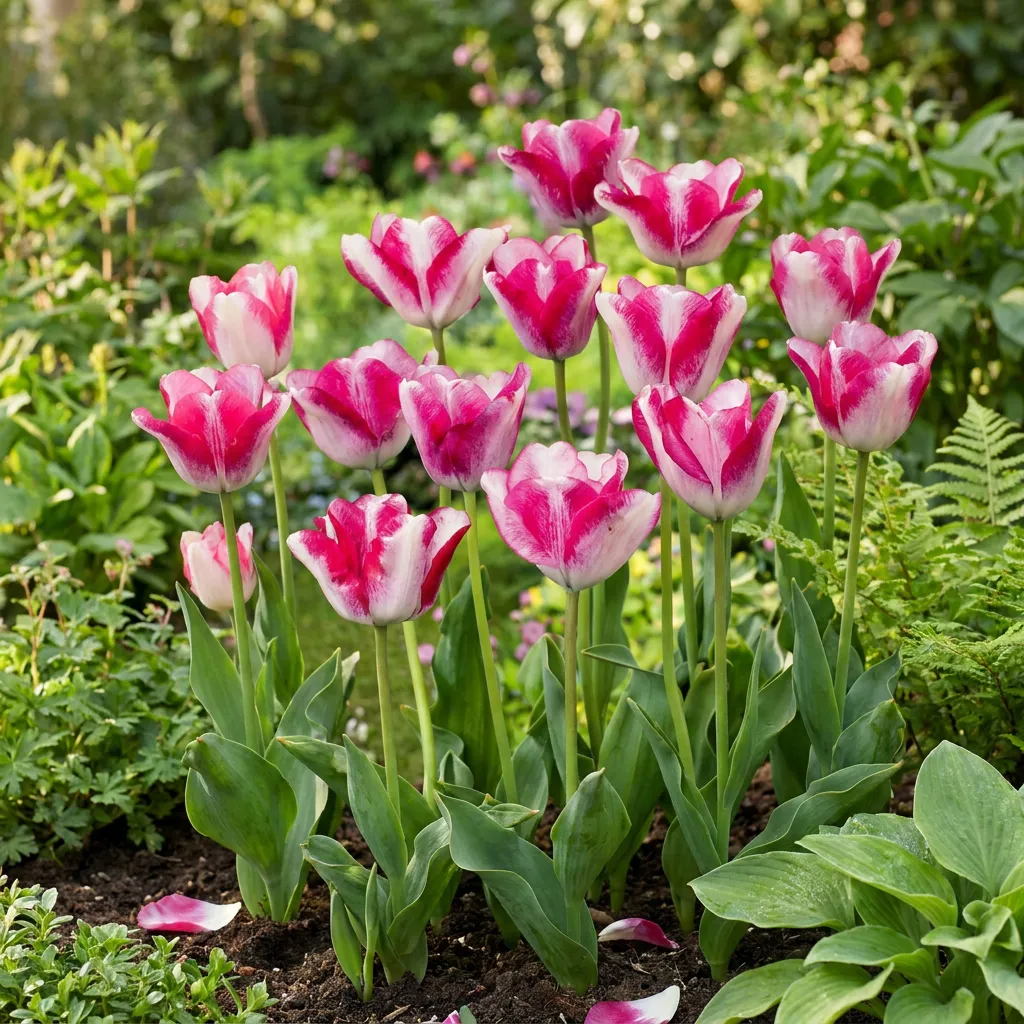 Plant and Stories Tulipe Mata Hari bulbes 12 bulbes rose blanc