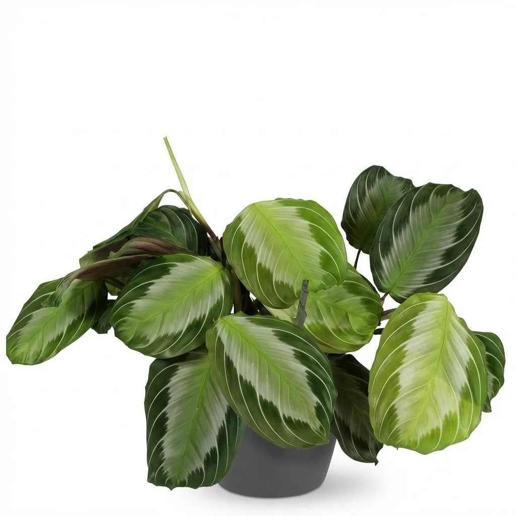 Plant and Stories Fascinator Silverband maranta pot 12 cm argenté
