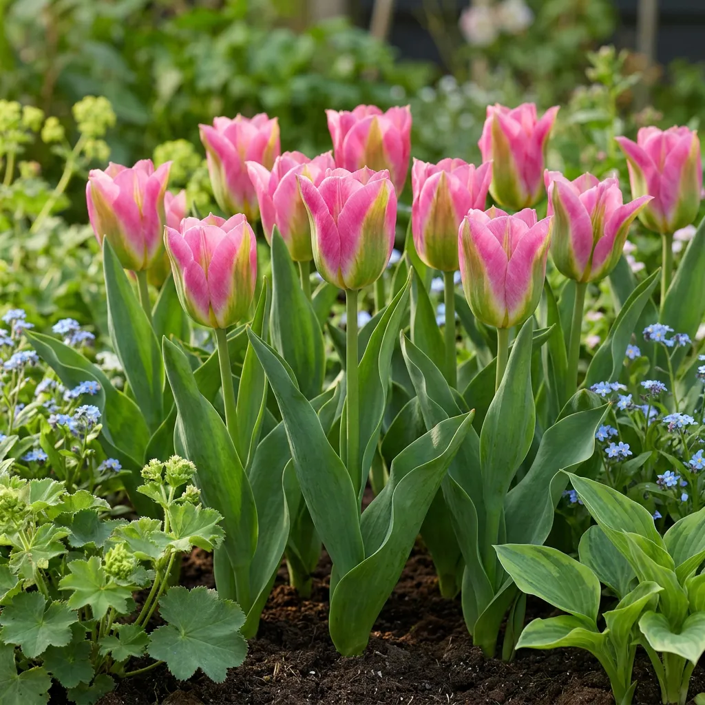 Plant and Stories Tulipe Striped Crown bulbes 12 bulbes rayée double