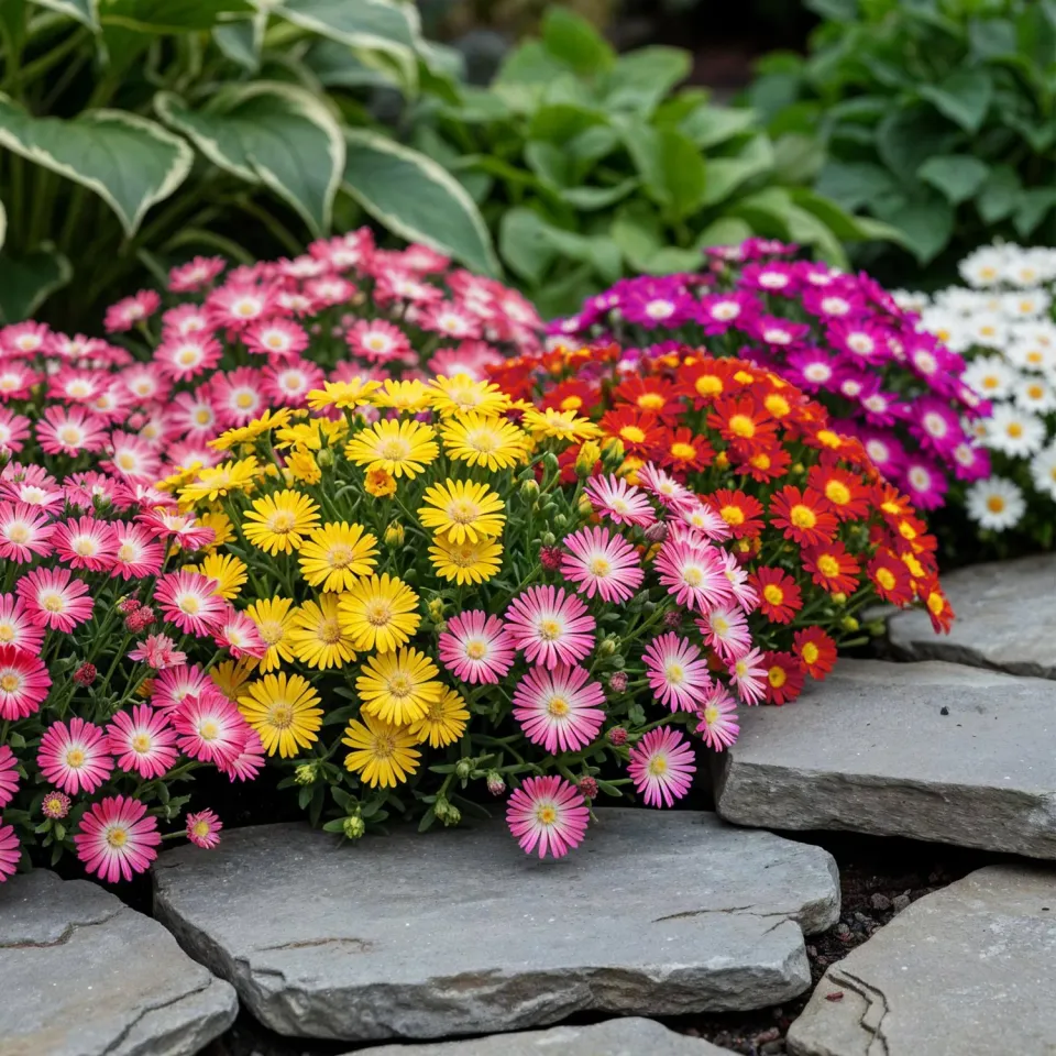 Plant and Stories Delosperma pourpier vivace couvre-sol 4 plants plein soleil