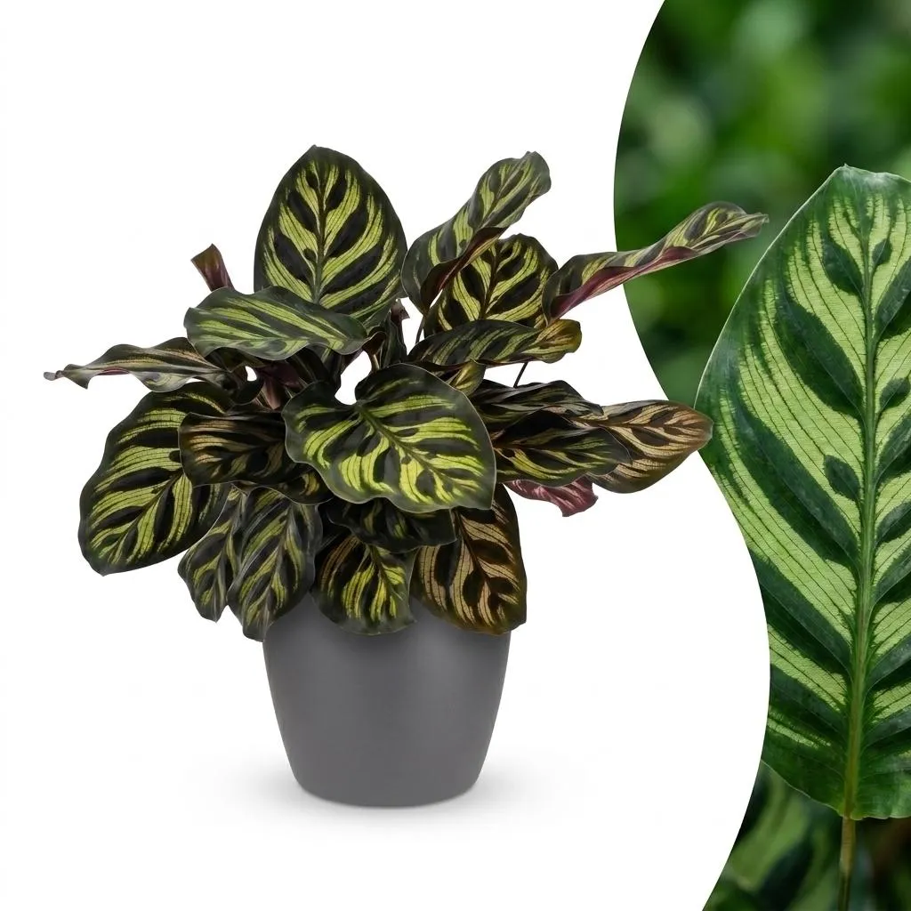 Plant and Stories Calathea Makoyana Plante Paon Pot 12cm