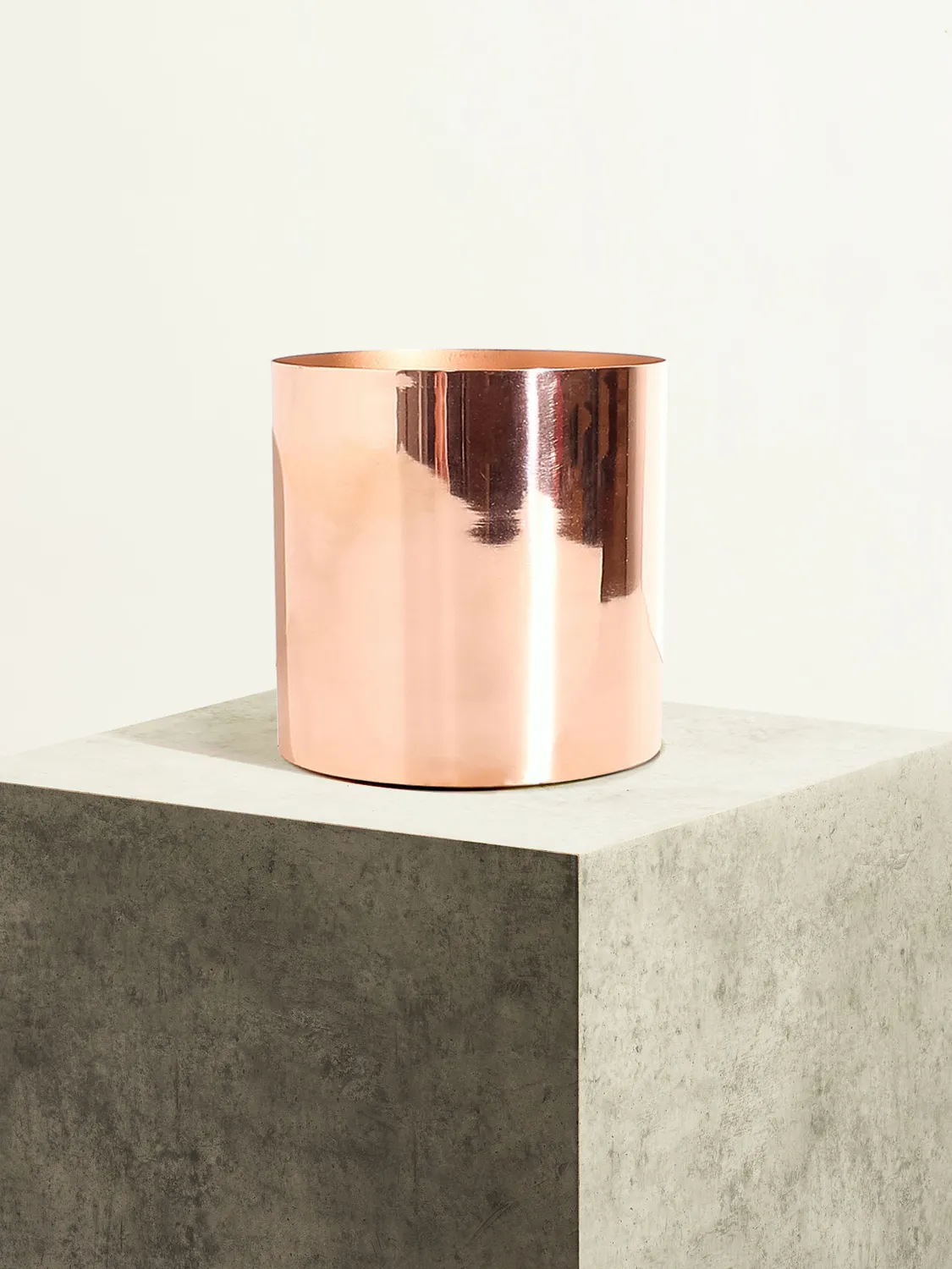 By Charlot Métal verni Cuivre brillant cache-pot 18 cm