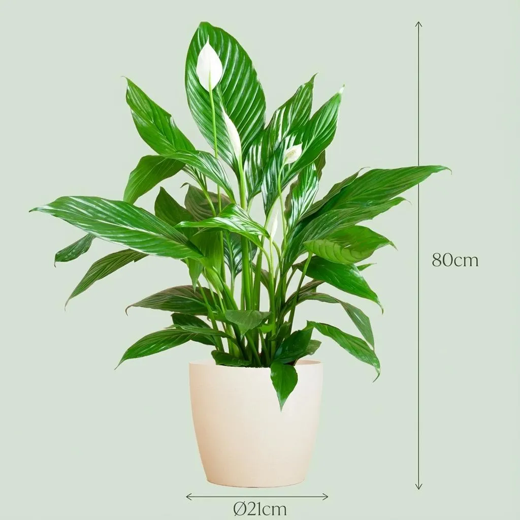 Plant and Stories Spathiphyllum fleur de lune 19 cm