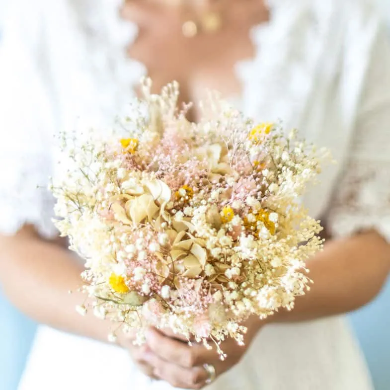 Réconciliation Végétale mariage bouquet boutonnière séchées