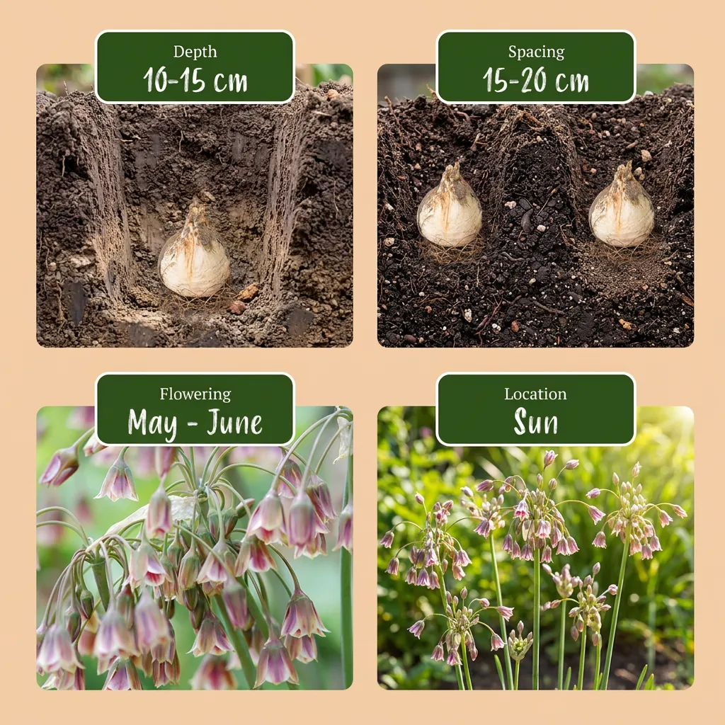 Plant and Stories Ail de Sicile Allium bulbes 40 calibre 10/12 cloche