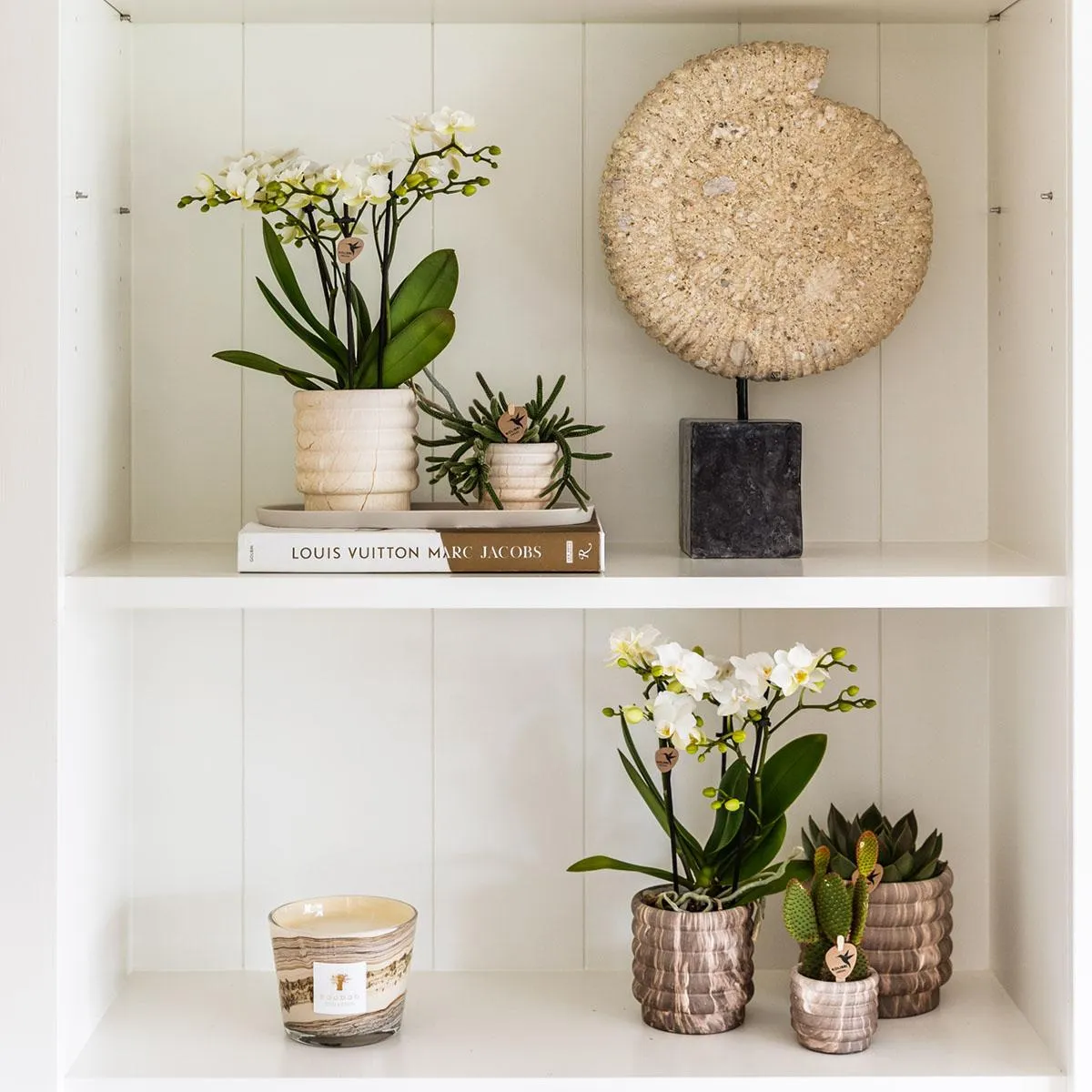 Plant and Stories Cache-pot céramique 9cm marbre foncé