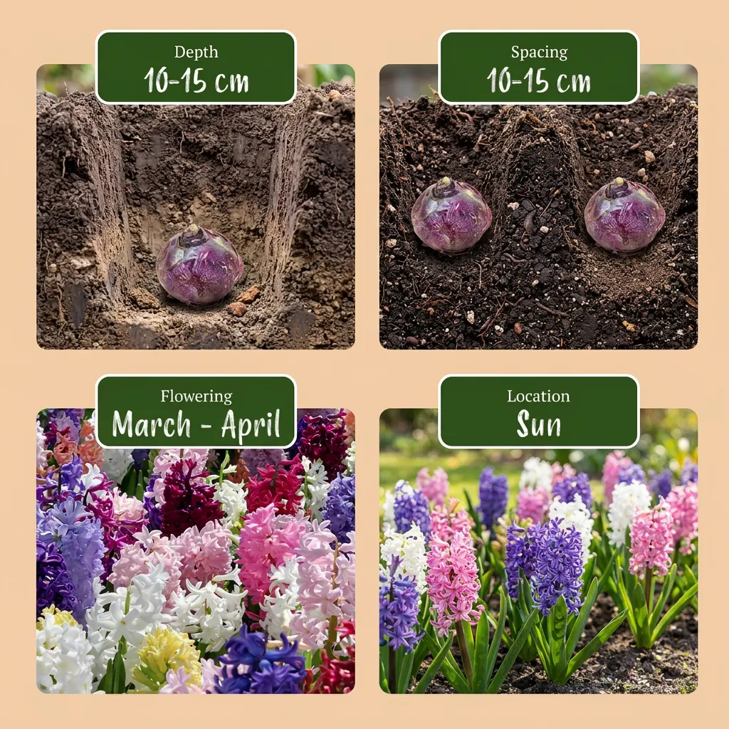Plant and Stories Jacinthe mélange bulbes 20 bulbes calibre 14/15