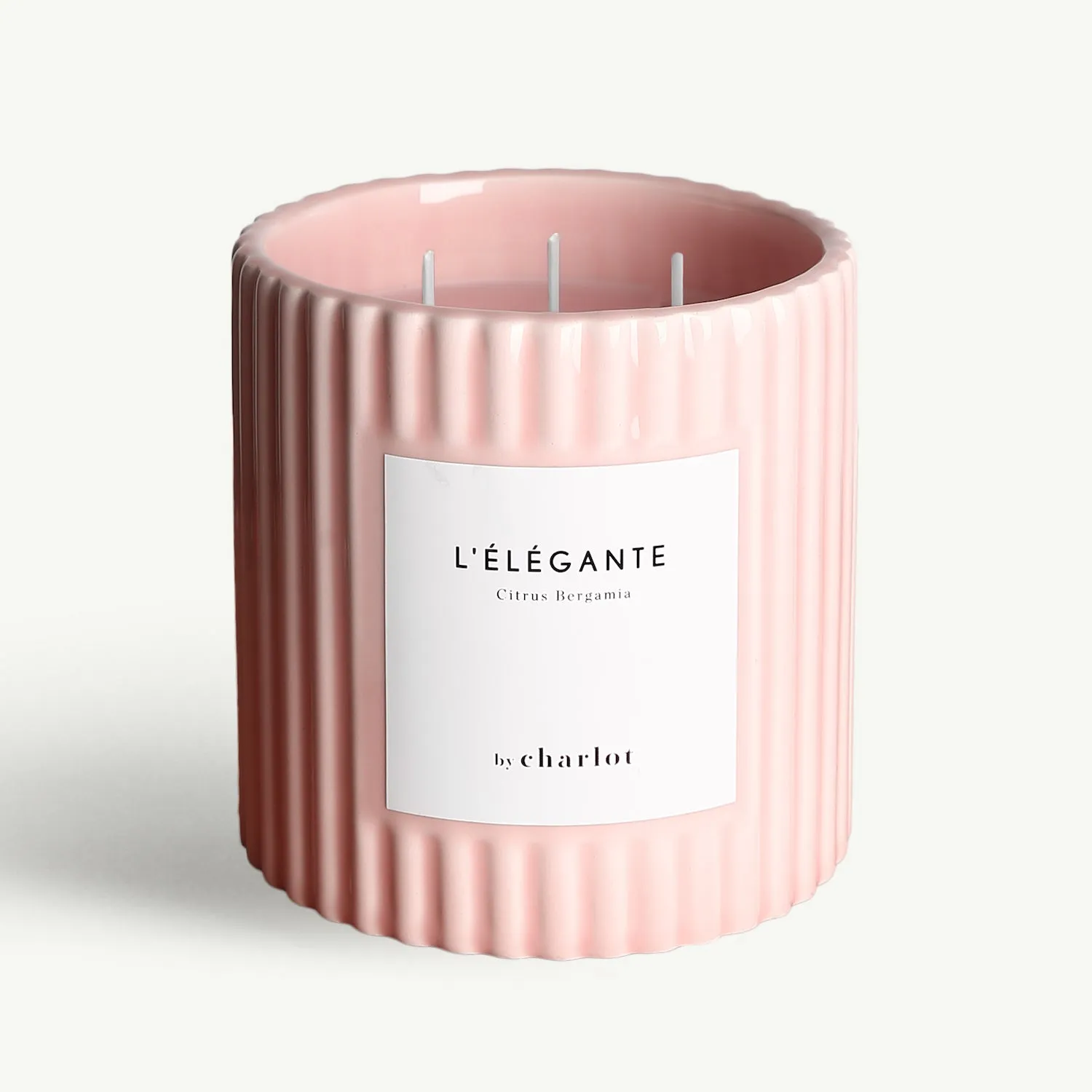 By Charlot L'Élégante grande bougie parfumée 3 mèches