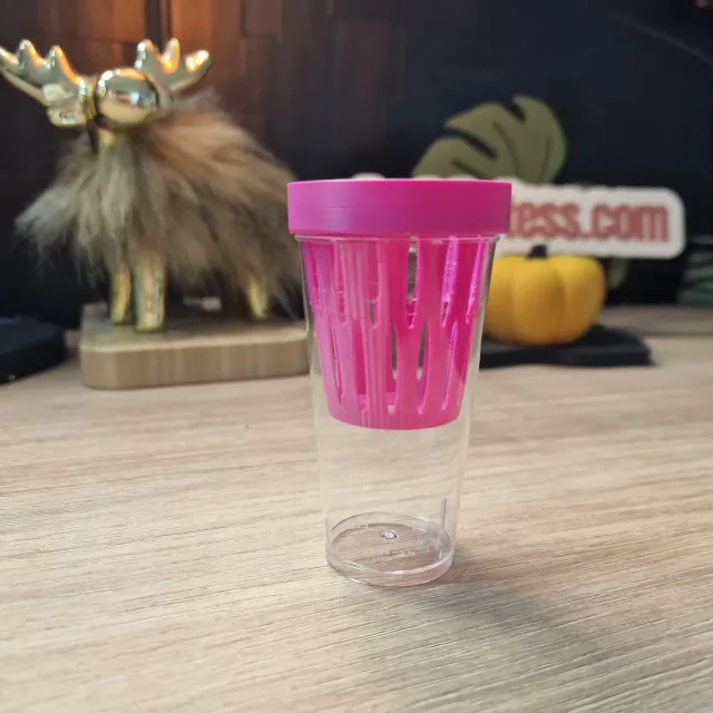 plant.ess Mini Sips pot intérieur transparent 8 cm auto-arrosant