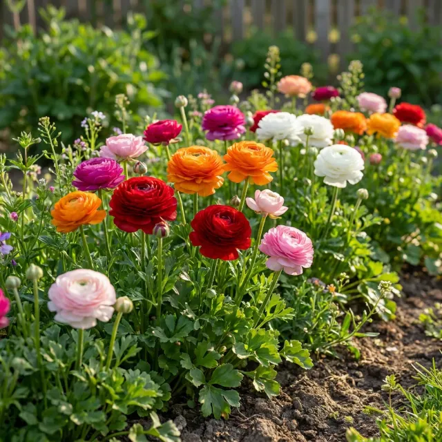 Plant and Stories Renoncule fleuristes bulbes 80 plants mélange
