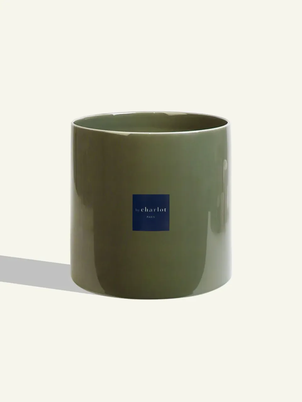 By Charlot Céramique Vert Olive cache-pot 24 cm vert