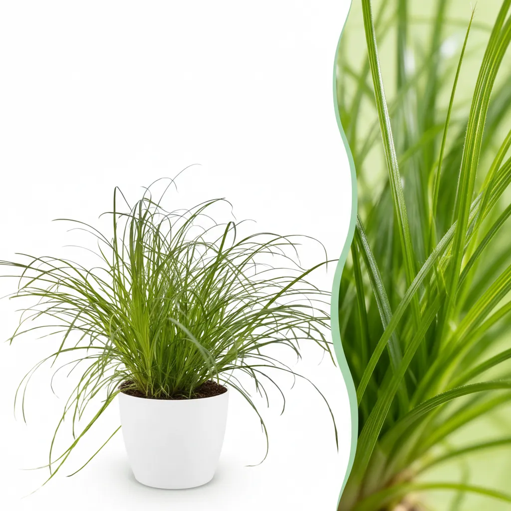 Plant and Stories Cyperus Zumula papyrus pot 12cm 20cm blanc