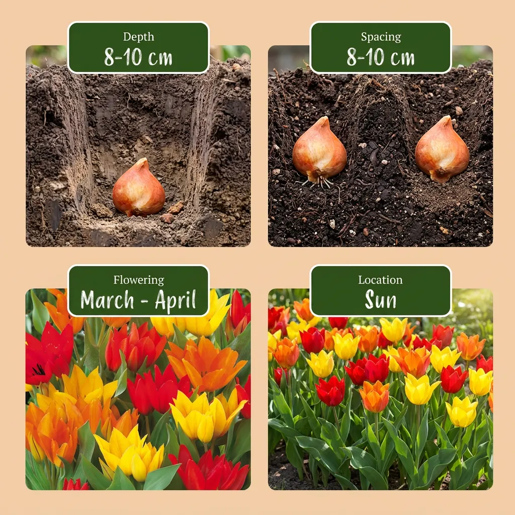 Plant and Stories Praestans tulipe bulbes 50 multicolore