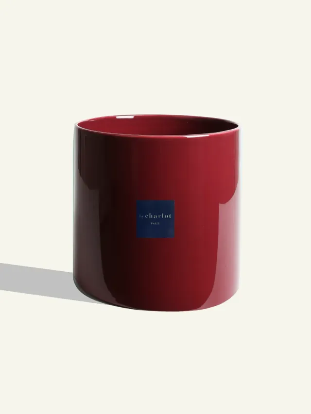 By Charlot cache-pot céramique sorbet cassis 24 cm