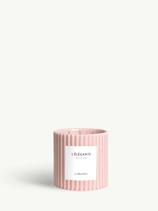 By Charlot L'Élégante grande bougie parfumée 3 mèches