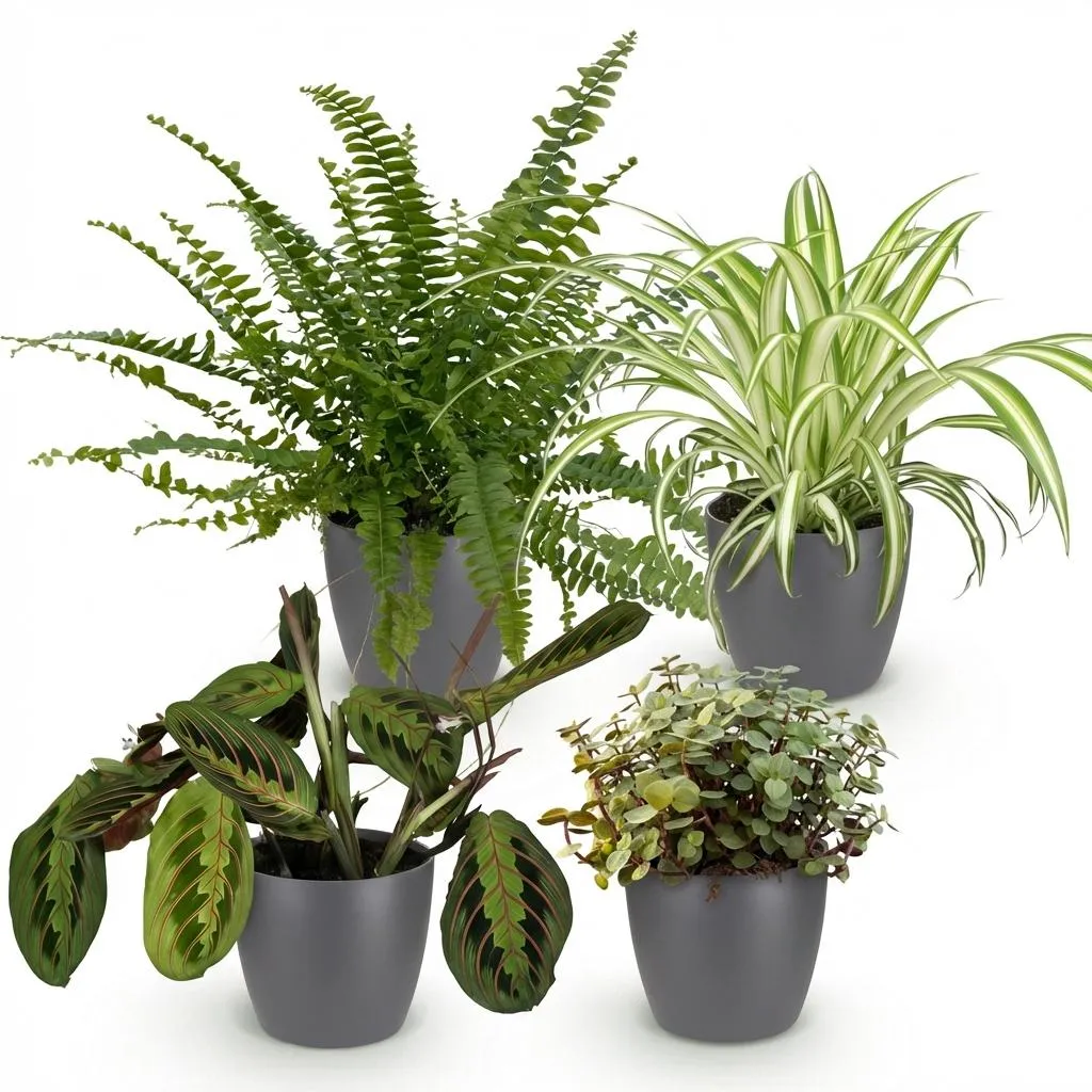 Plant and Stories Box Pet-Friendly 4 plantes pot 12cm sans cache-pot