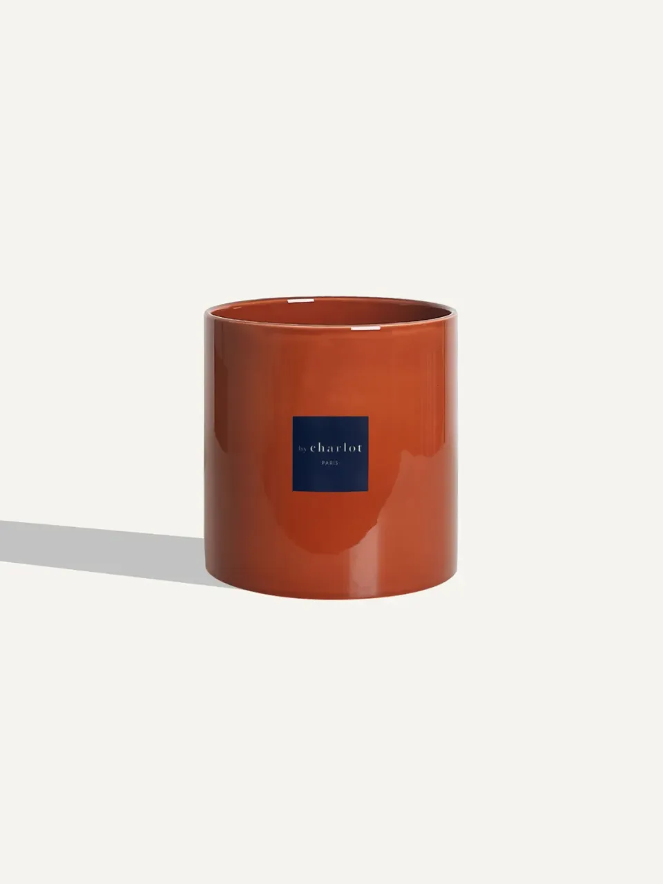 By Charlot Céramique cache-pot marron fauve 18 cm