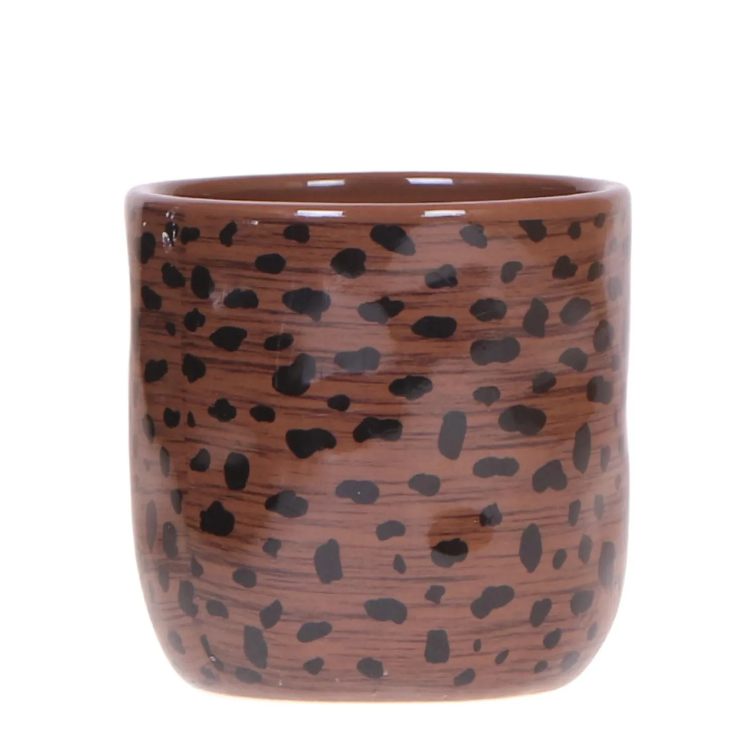Plant and Stories cache-pot céramique léopard 9 cm
