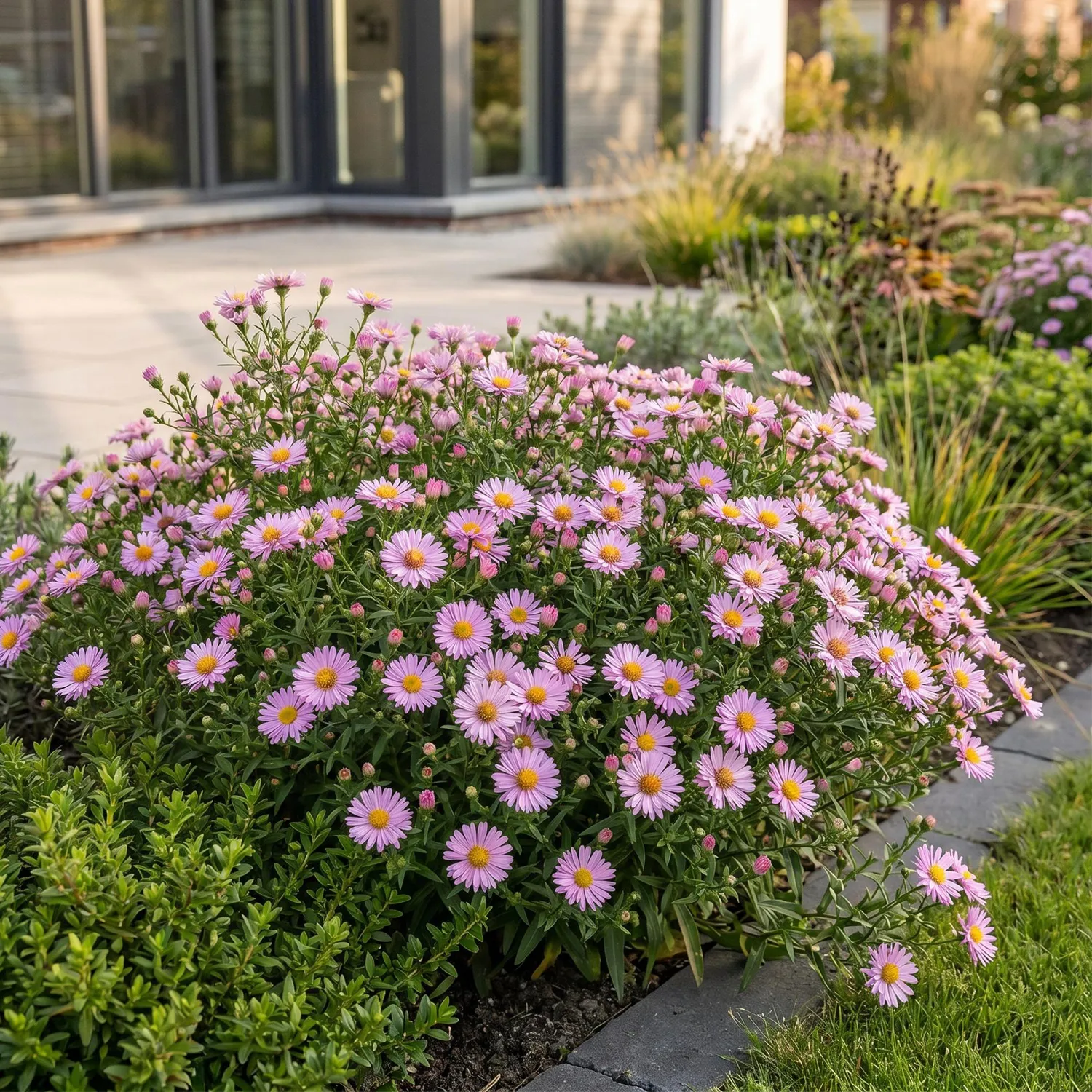 Plant and Stories Wood's Pink aster vivace 1 plant