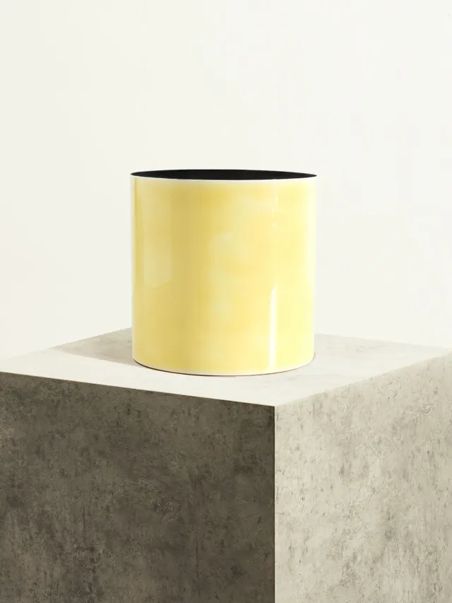 By Charlot Jaune Opale cache-pot céramique 18 cm jaune