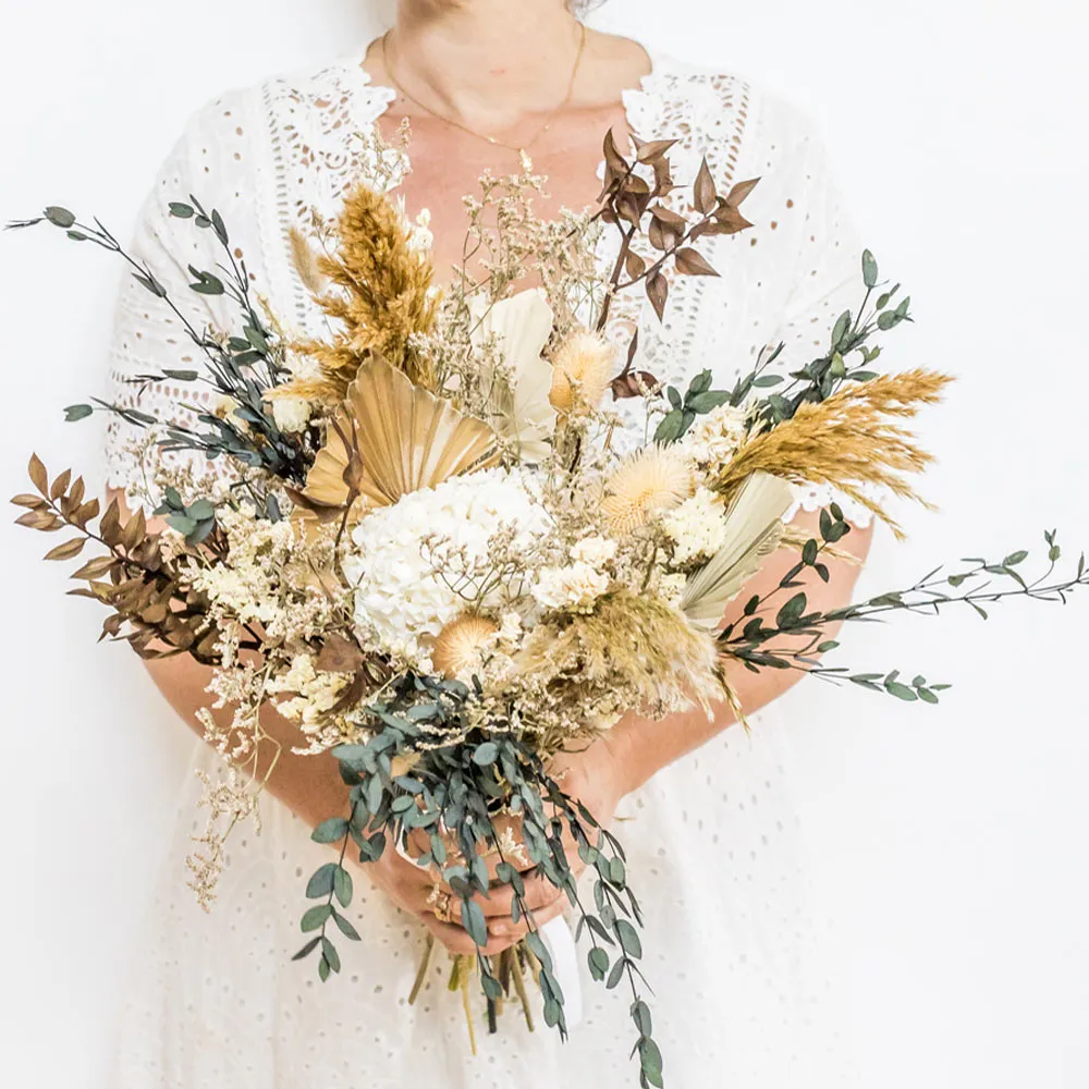 Réconciliation Végétale Margaux bouquet fleurs séchées pampa