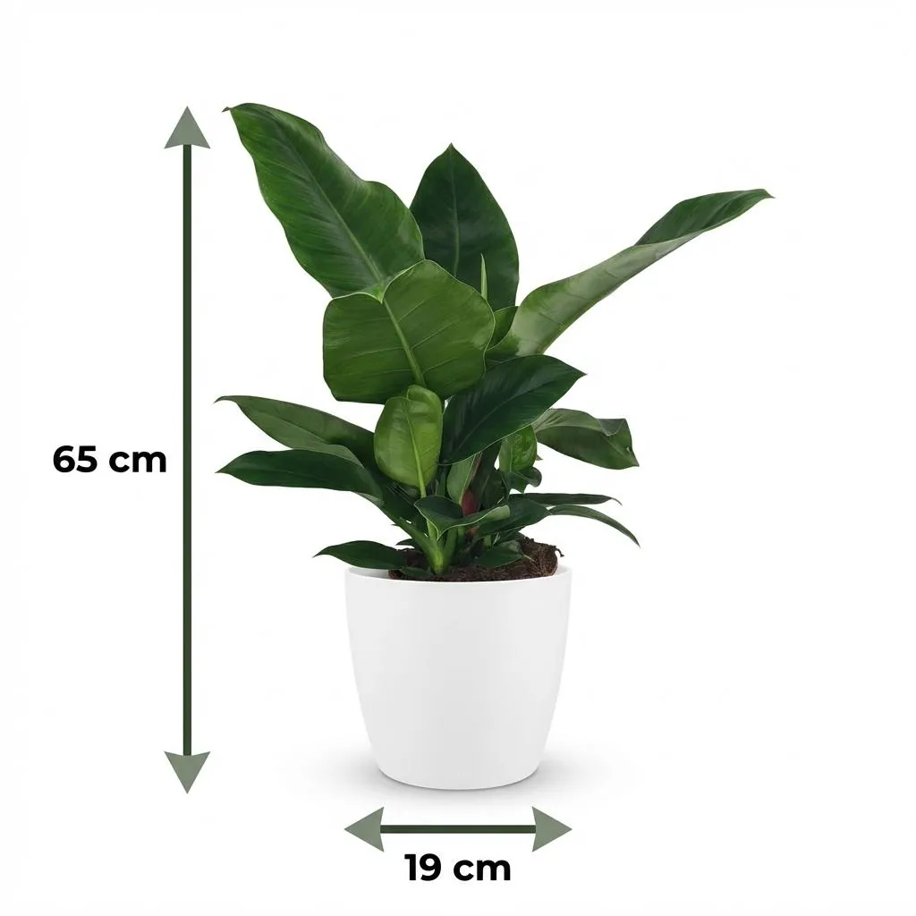 Plant and Stories Imperial Green philodendron vert pot 19 cm