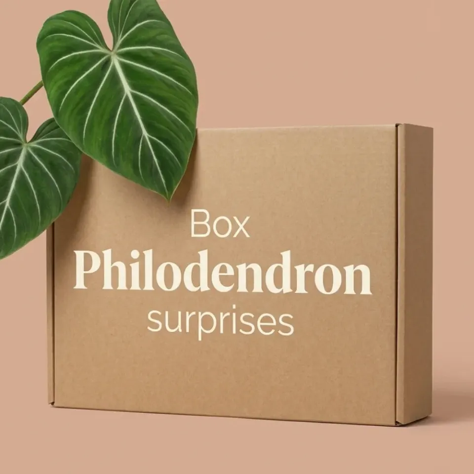 Plant and Stories Box Philodendron mystère plantes 3 surprises intérieur