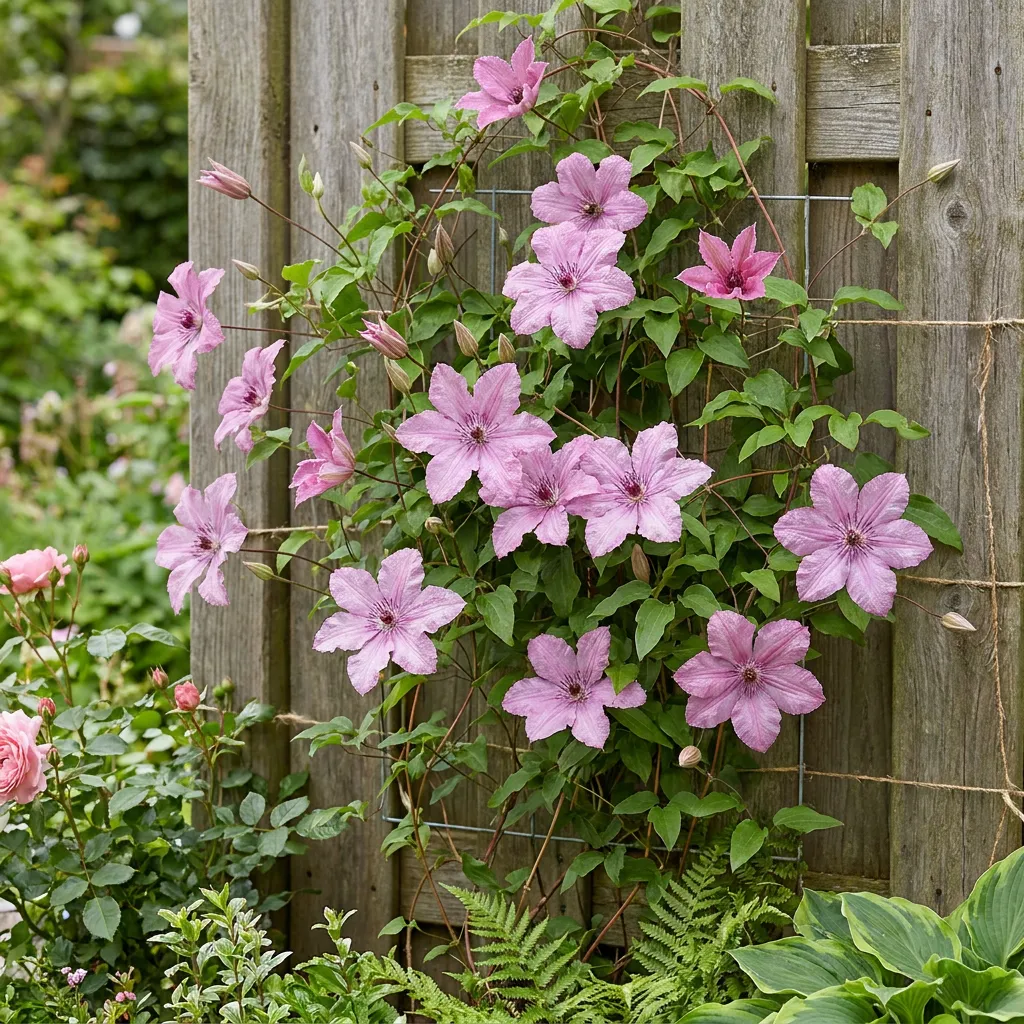 Plant and Stories Clématite Hagley Hybrid grimpante 4 plants rose