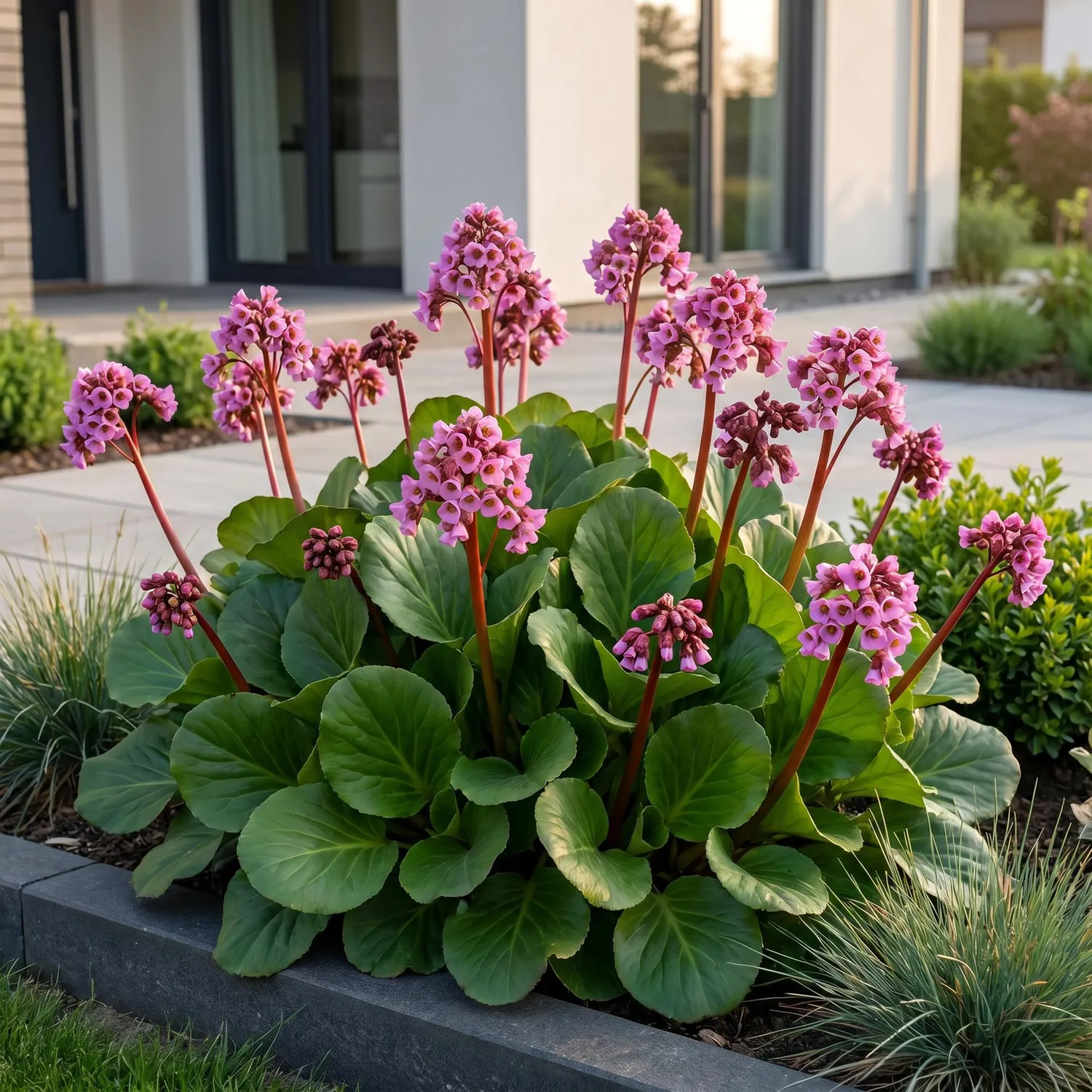 Plant and Stories Bergenia cordifolia vivace ombre 6 plants 25 cm