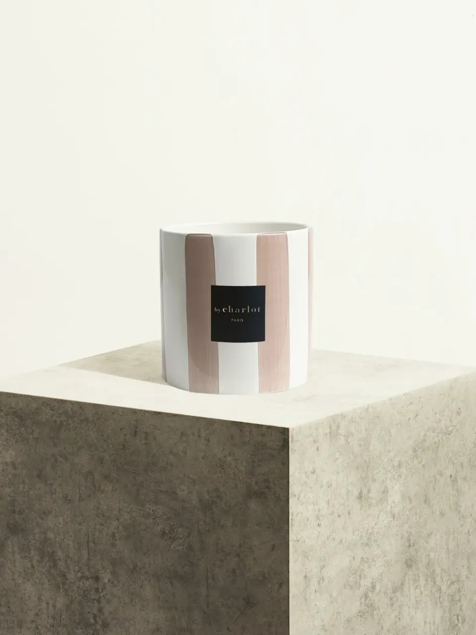 By Charlot Rose Canyon cache-pot rayé 14 cm céramique