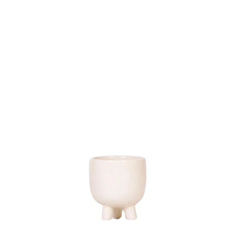 Plant and Stories Gummy cache-pot céramique 6 cm travertin