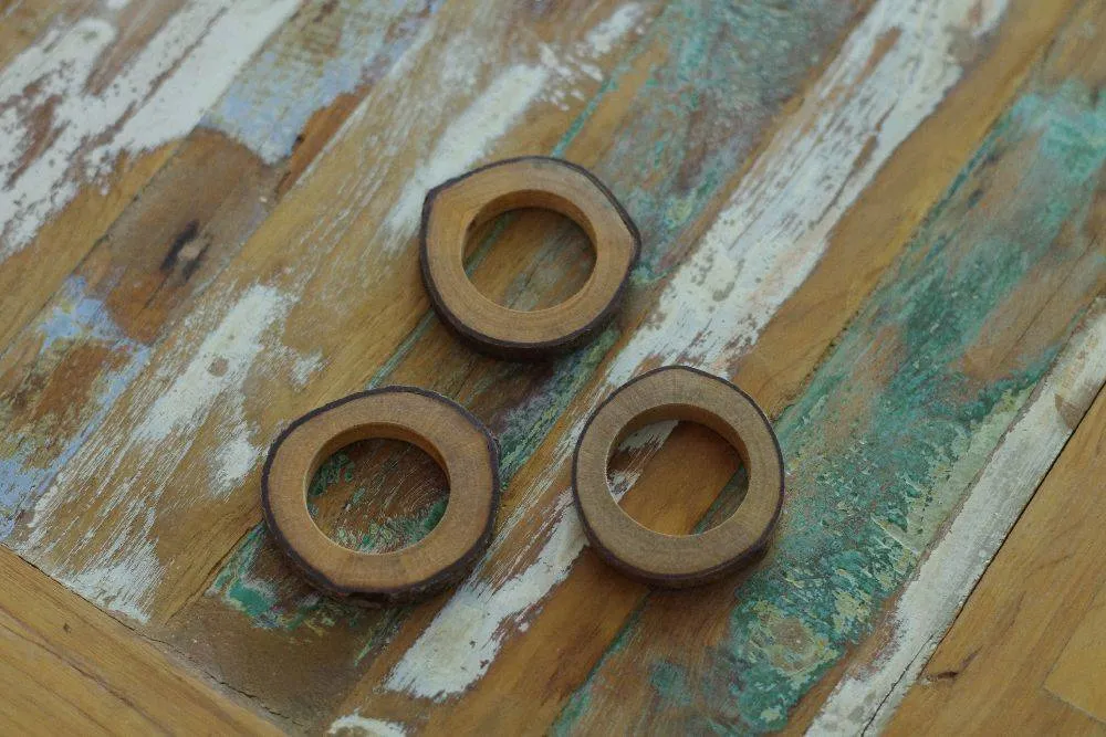 AQUAPHYTE Anneau Mahogany support bois acajou