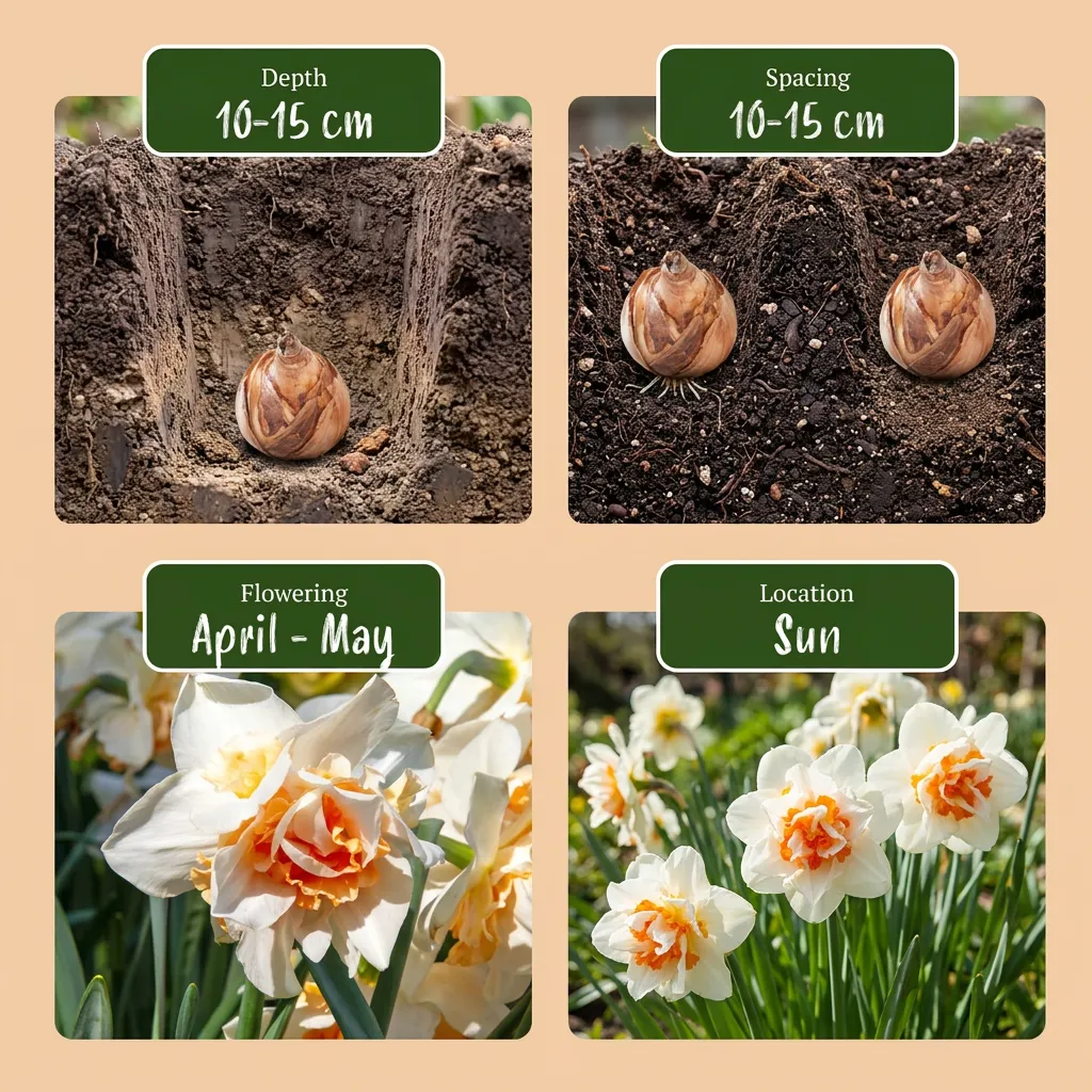 Plant and Stories Narcisse Replete bulbes 20 bulbes doubles