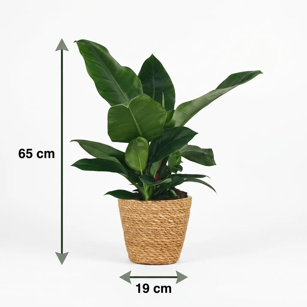 Plant and Stories Imperial Green philodendron vert pot 19 cm