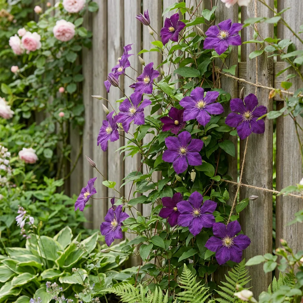 Plant and Stories Étoile Violette clématite 1 plant violet