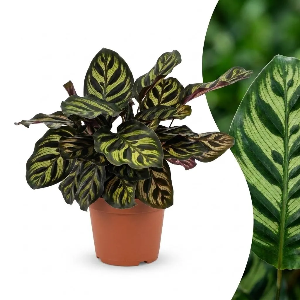 Plant and Stories Calathea Makoyana Plante Paon Pot 12cm